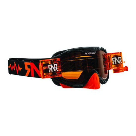 Rip 'n Roll Bril Hybrid + Roll Off BLACK (oranje glas)