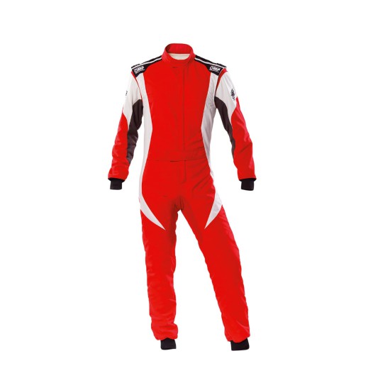 OMP FIRST-EVO FIA OVERALL 8856-2018 ROOD-WIT