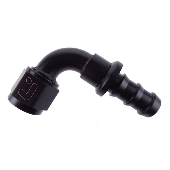 90 Graden Push Lock Hose End DASH 6 