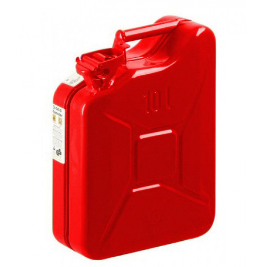 Jerrycan staal 10 liter rood