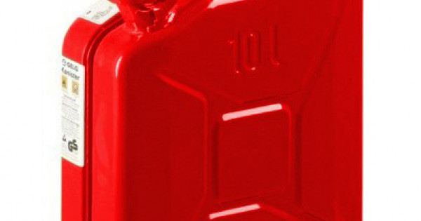 Berekening Een hekel hebben aan Simuleren Jerrycan staal 10 liter rood