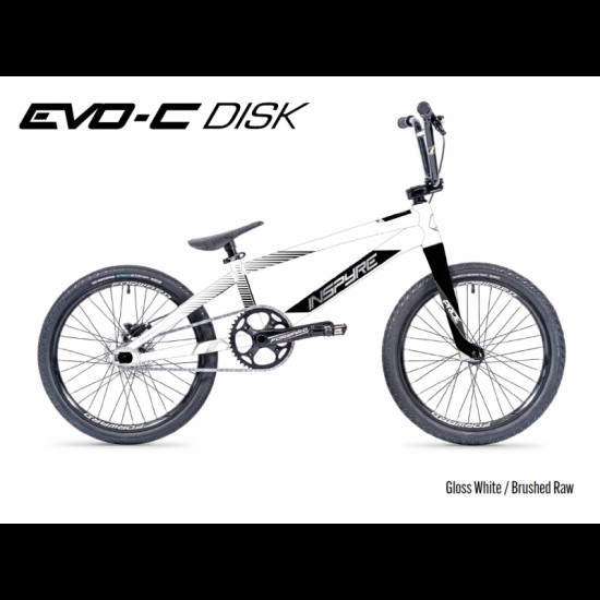 Inspyre Evo-C Disk Bike 2022 White / Black / Brushed Raw